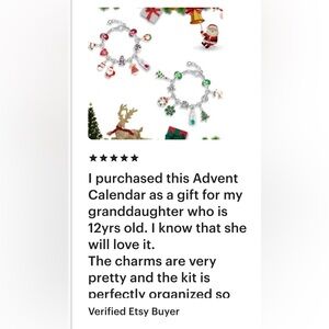 See listing Calendar Charm Bracelets.                  2 Bracelets in kit.